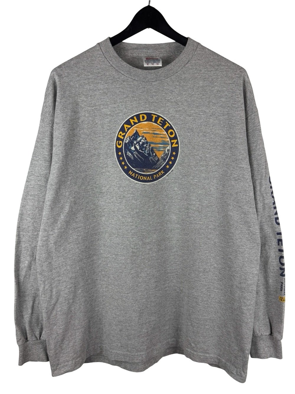 Vintage 2000s Grand Teton National Park Long Sleeve Tourist Shirt Size XL